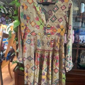 Hemant & Nandita silk dress size small